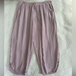 Donna Karan Kids Pajama Bottoms in Red and White Stripes